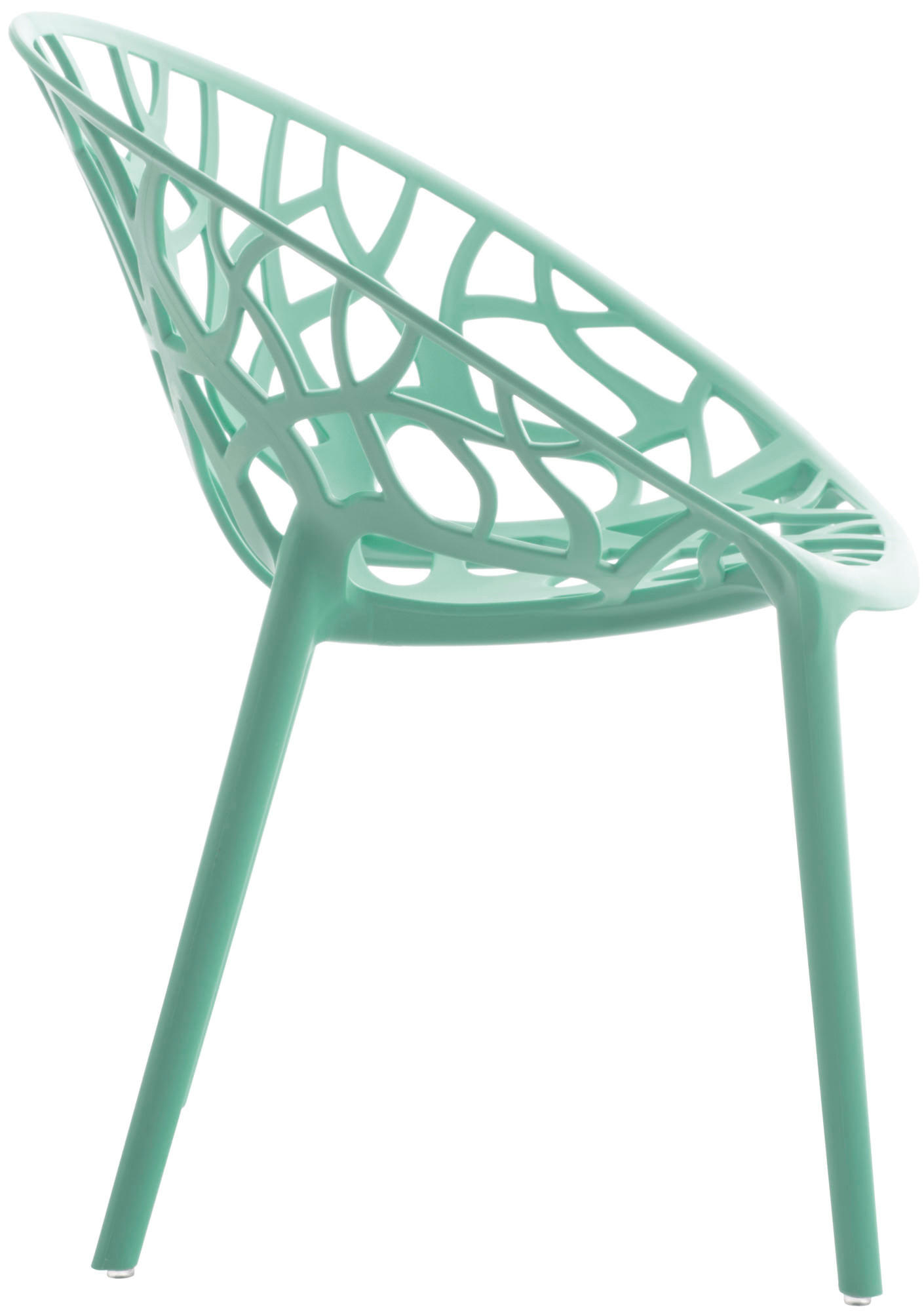 GARTENSTUHL 2er Set Kunststoff hellgrün - Hellgrün, Kunststoff (59/80/60cm) - CLP