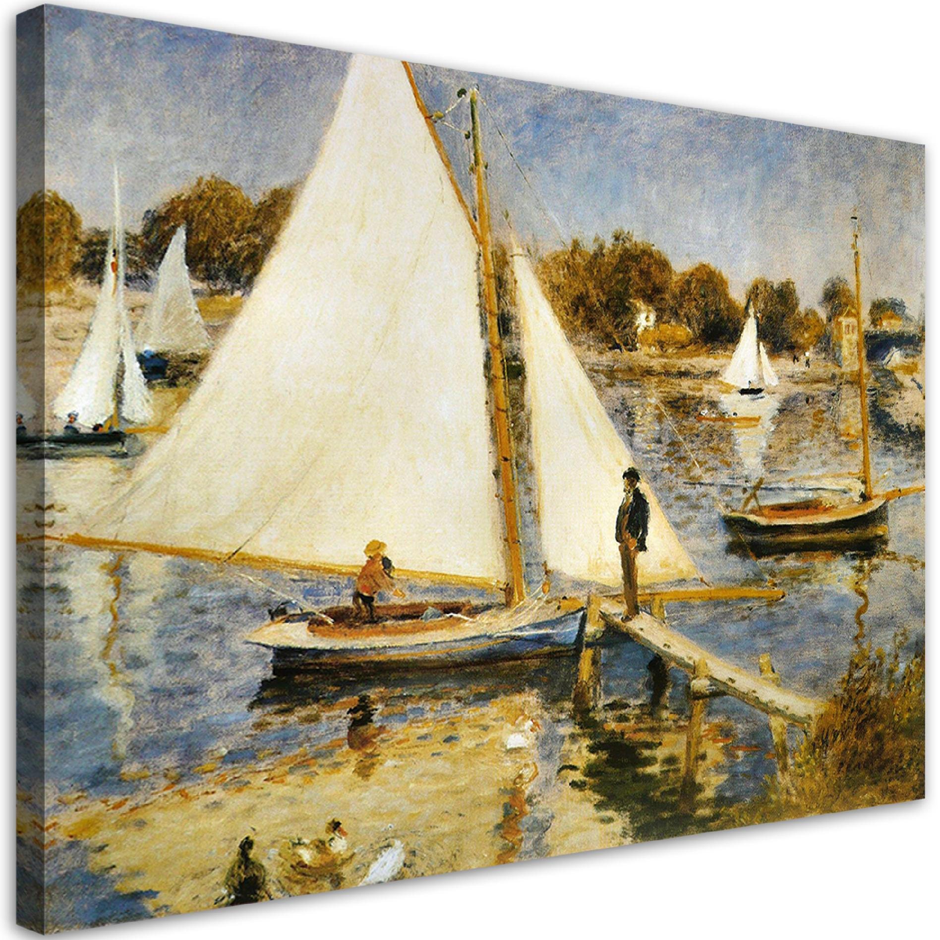 WANDBILD die seine bei argenteui auguste renoir - Multicolor, Textil (60/40cm) - Feeby