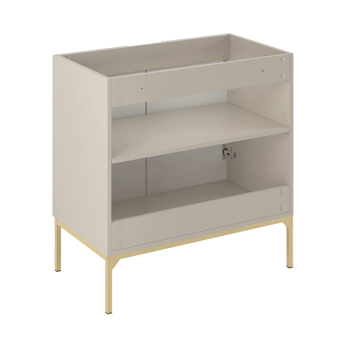 BADMÖBEL 80cm Daria 2er-Set Kaschmir - Beige, Holzwerkstoff (80/82/45.8cm) - Petits-meubles