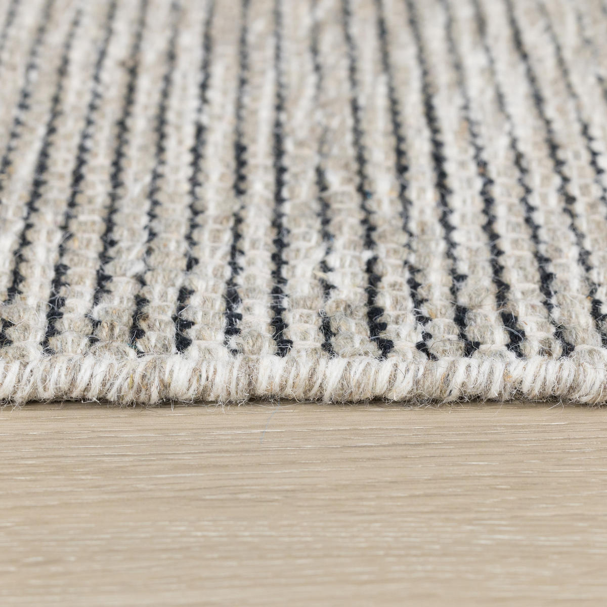 WOLLTEPPICH Roshni grau 300/80 cm - Grau, Naturmaterialien (80/300cm) - My-Rug
