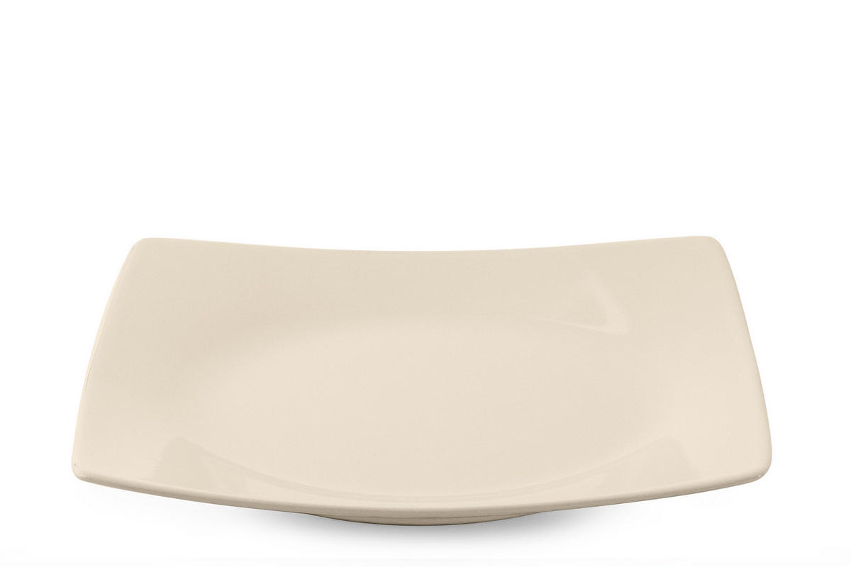 TELLERSET EPIRI Dessertteller 6 Personen 6-tlg - Beige, Keramik (21/2/21cm) - KONSIMO®