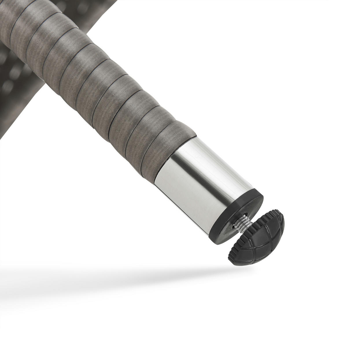 RATTANBANK Chicago Schwarz - Grau, Kunststoff (134/84/62cm) - SVITA