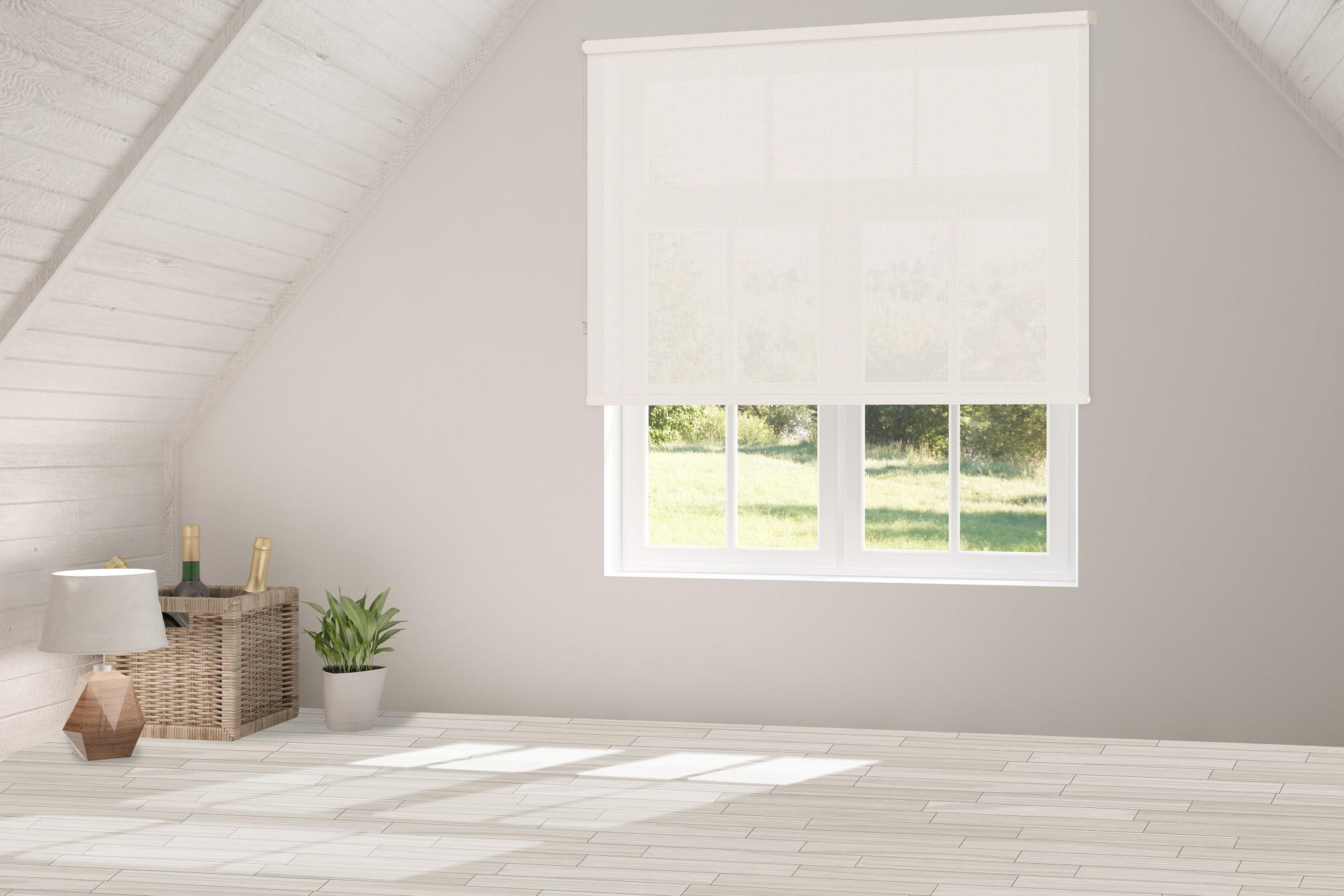 SEITENZUGROLLO Viewtex Screen 5% Öffnungsgrad - Beige, Textil (105/190/190cm) - VIEWTEX