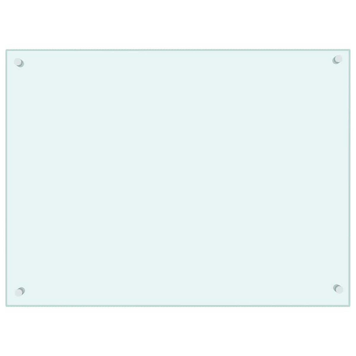 KÜCHENRÜCKWAND Glas 80x60 cm Weiß Wand-Spritzschutz - Weiß, Glas (80/60/0.6cm) - DELUKE