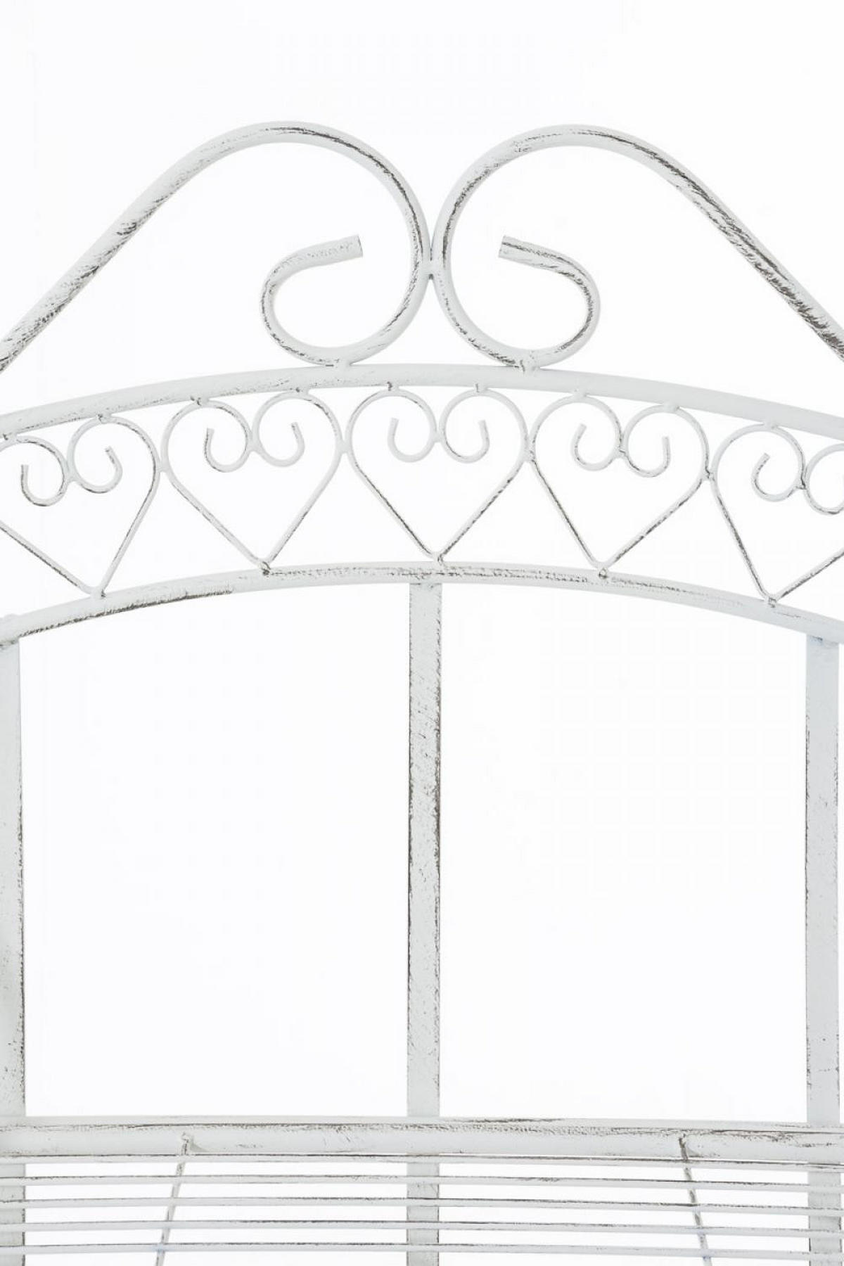 STANDREGAL Metall Antik Weiß - Perlmutt, Metall (61/153/33cm) - CLP