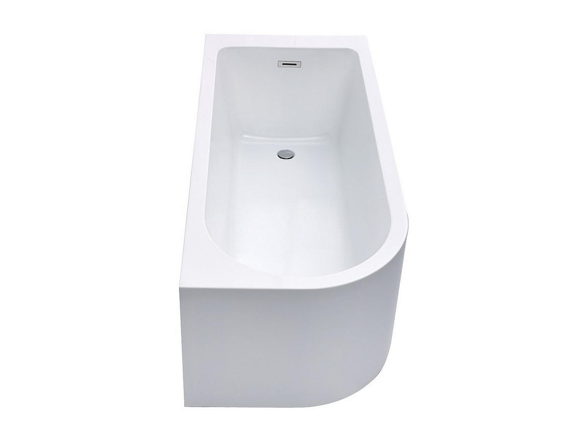 BADEWANNE (Standard) - 1 -Sitzer - Acryl - weiß - ANIKA - Weiß, Kunststoff (150/58/75cm) - Vente-Unique