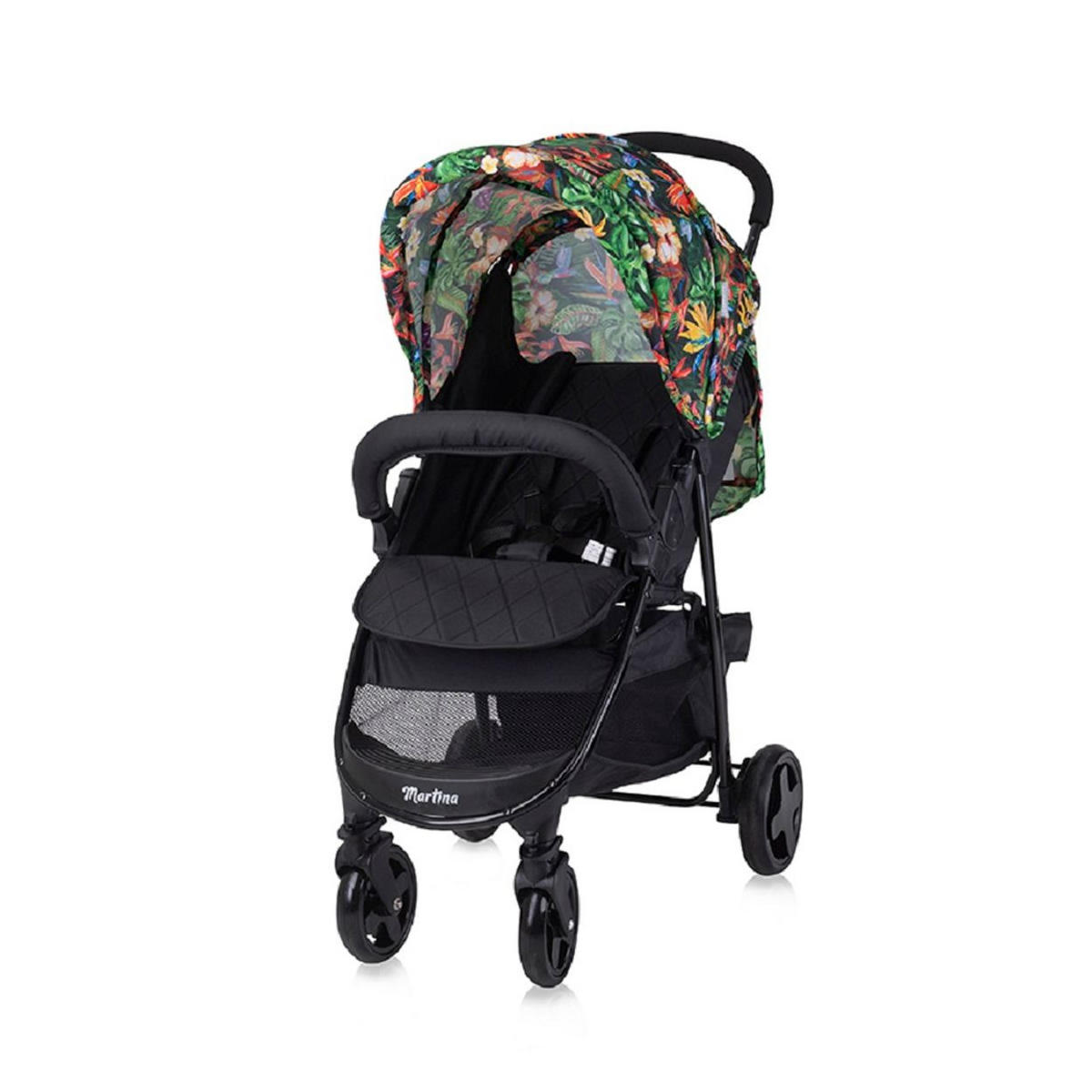 BUGGY Martina bunt Fußabdeckung, Frontbügel abnehmbar, Sonnendach - Multicolor, Metall (67/38/82cm) - Lorelli