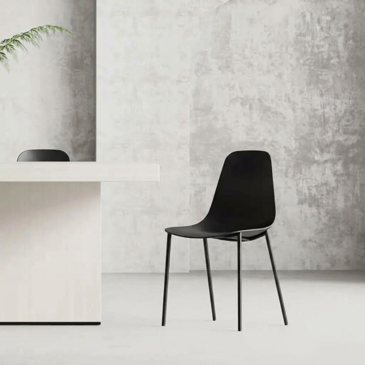 STUHL FELIZ schwarz - Schwarz, Kunststoff (48/88/48cm) - Légia Home
