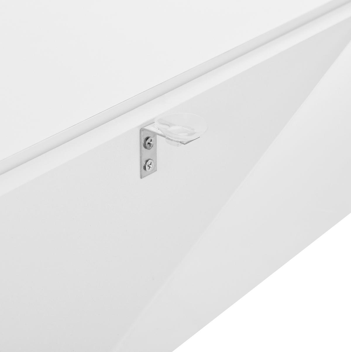 COUCHTISCH 70/67/57 cm weiß aus Spanplatte mit Lift-Top und LED-Beleuchtung - Weiß, Holzwerkstoff (70/70/57cm) - OKMYHOME