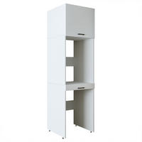 WASCHMASCHINENSCHRANK DUO-I 67cm Breit, 240cm Hoch - Weiß, Holzwerkstoff (67/240/67cm)