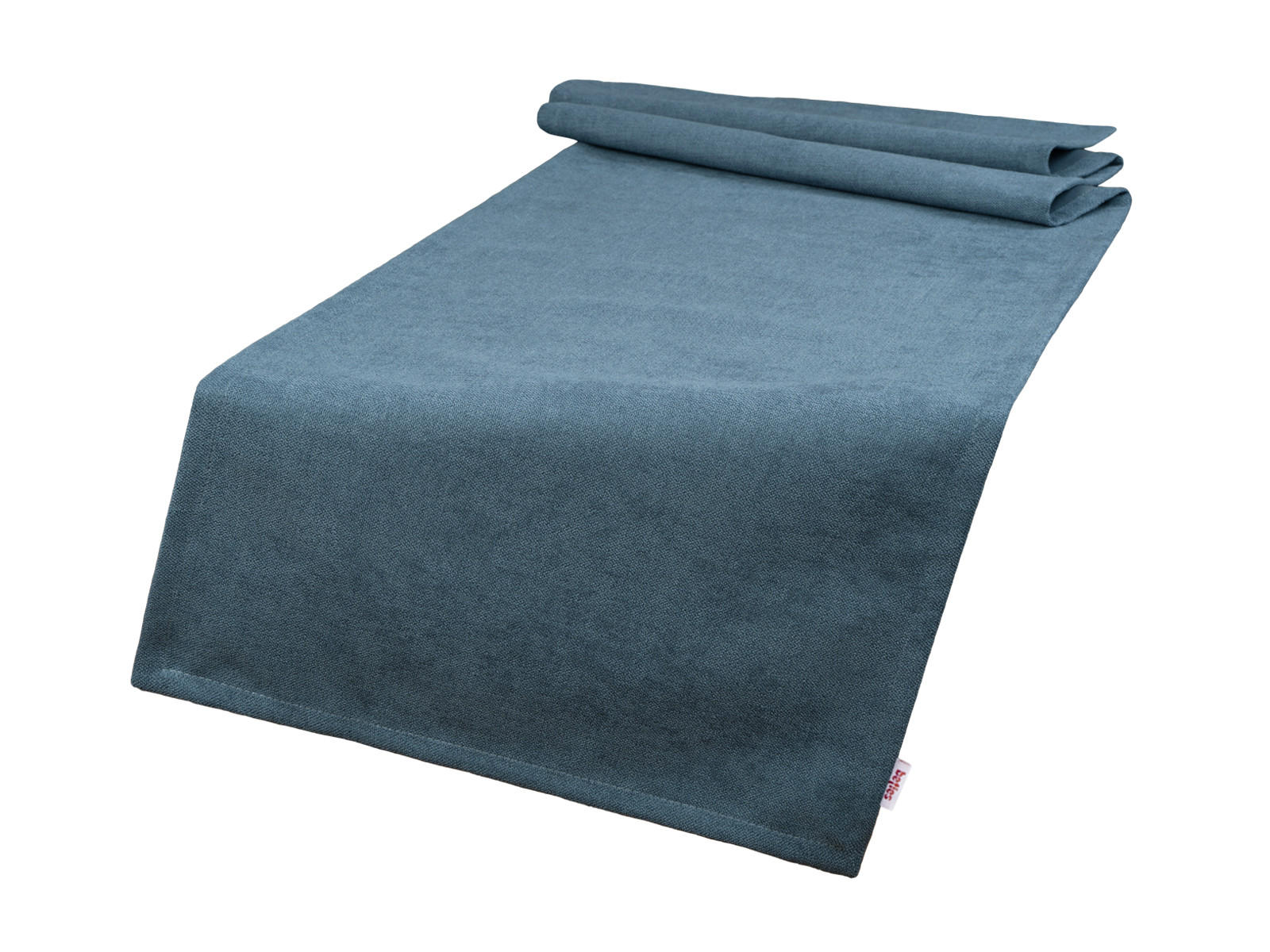 TISCHLÄUFER FarbTon Chenille-Haptik nordlicht-blau 140/40 cm - Blau, Textil (40/140cm) - beties Heimtextil