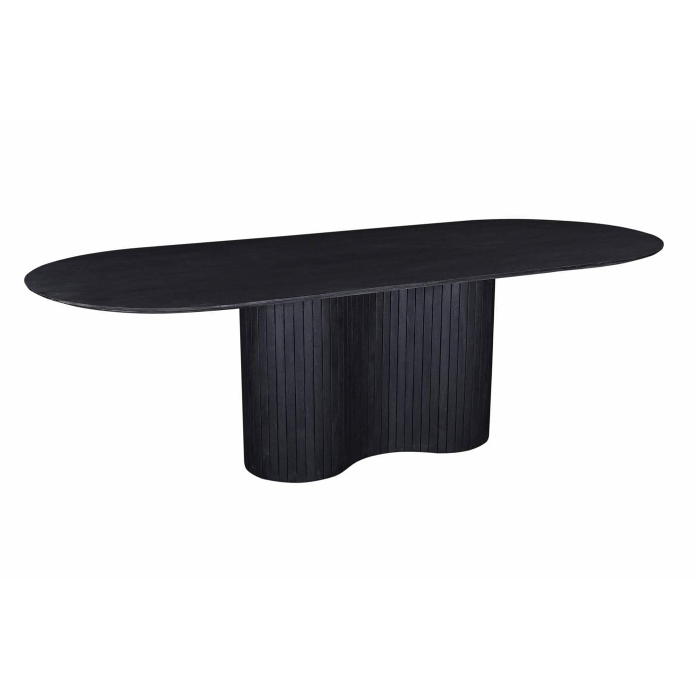 ESSTISCH oval aus Holz 300cm, schwarz - Schwarz, Holz (300/100/77cm) - Giga Meubel