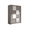 KLEIDERSCHRANK Miami III - Kaschmir/Silberfarben, Holzwerkstoff/Kunststoff (120/200/58cm) - MIRJAN24