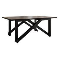 2-IN-1 COUCHTISCH UND ESSTISCH Xena Bis - Schwarz, Holzwerkstoff/Metall (70/100/45cm) - MIRJAN24