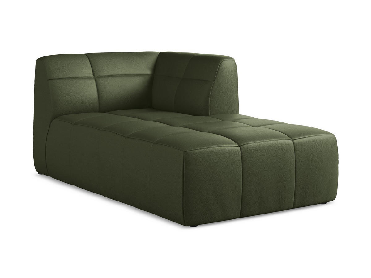 SOFAELEMENT Rechts Kunstleder Grün - Schwarz/Grün, Holzwerkstoff/Kunststoff (101/77/175cm) - Makamii
