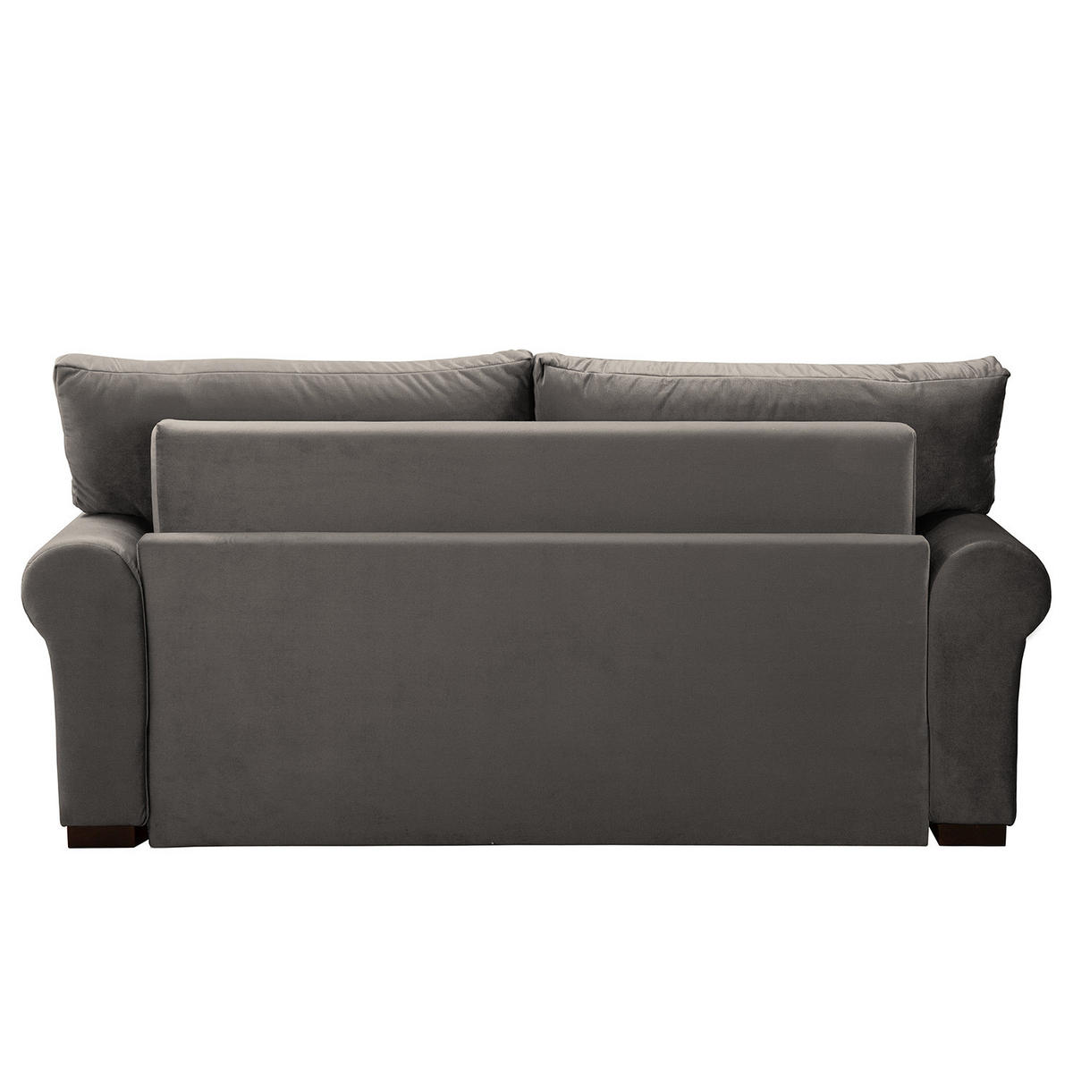 SCHLAFSOFA - Transparent/Braun, Birkenholz/Textil (205/95/90cm) - home24