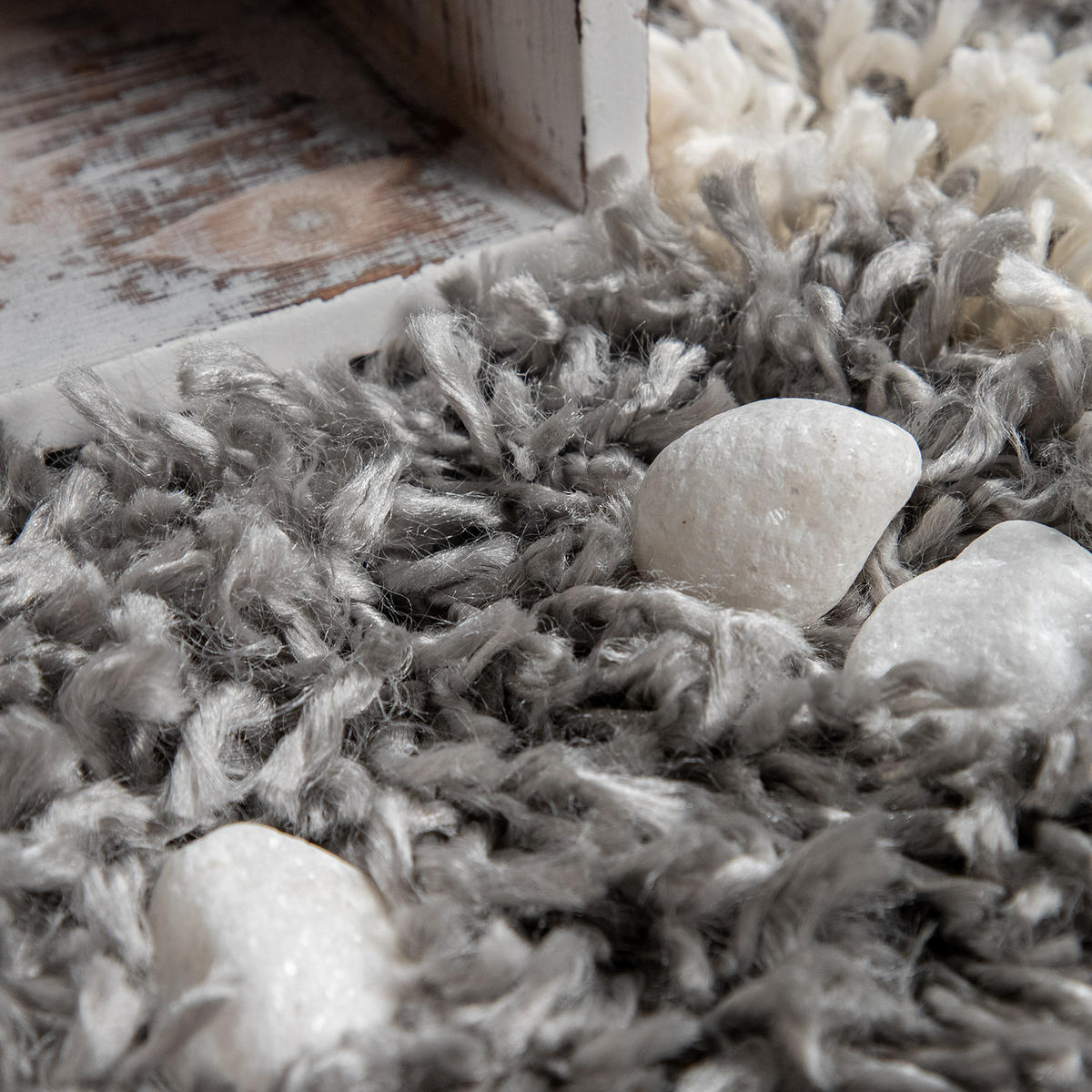 HOCHFLORTEPPICH 160/160 cm Kalmar 441 - Grau, Textil (160/160cm) - Paco Home