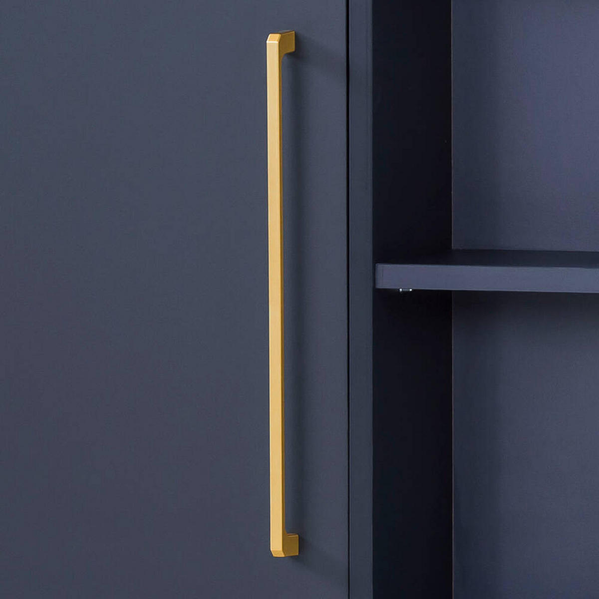 HÄNGESCHRANK Kella-80 - Blau, Holzwerkstoff (67/49/16cm) - Lomado