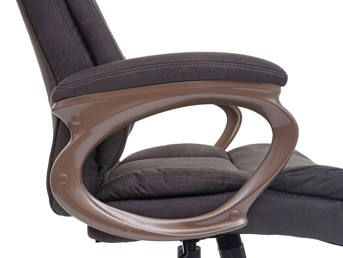 DREHSTUHL Tom HxBxT 120x68x74cm Sitzhöhe 45cm Wildleder-Optik Dunkelgrau - Dunkelgrau, Kunststoff (68/120/74cm) - PROREGAL