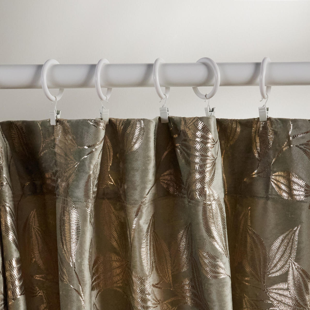 VORHANG Blomstela - Hellgrün, Textil (140/1/250cm) - home&you