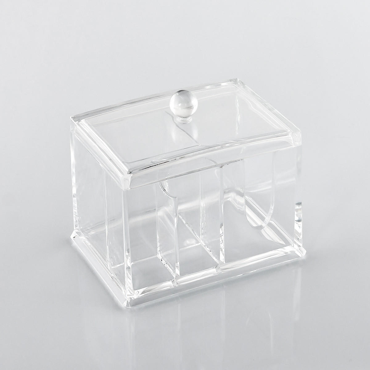 KOSMETIKORGANIZER, Deckel und Griffmulde - Transparent, Kunststoff (15/11/12.5cm) - bremermann