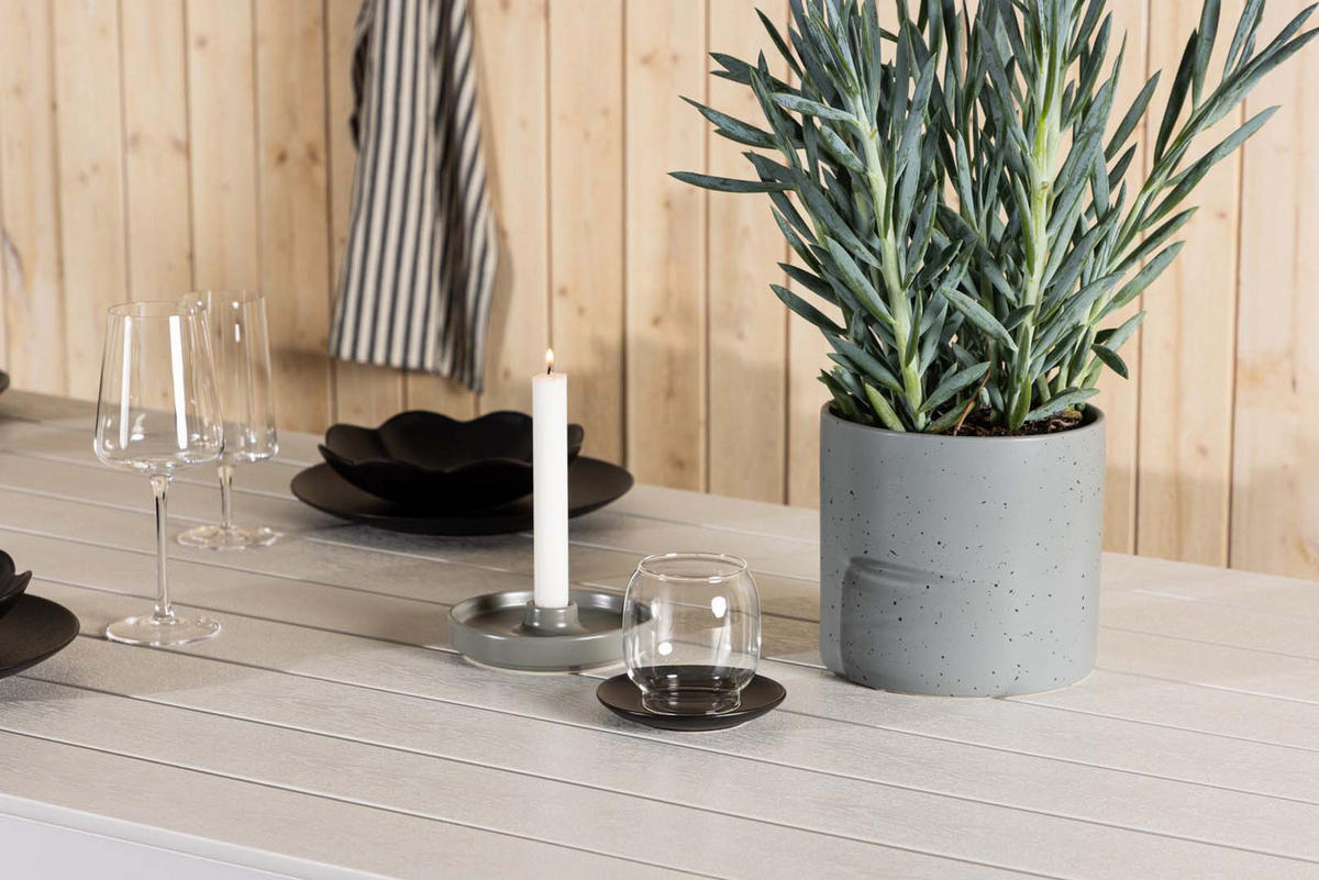 GARTENTISCH weiß - Weiß, Holzwerkstoff (205/90/75cm) - ebuy24