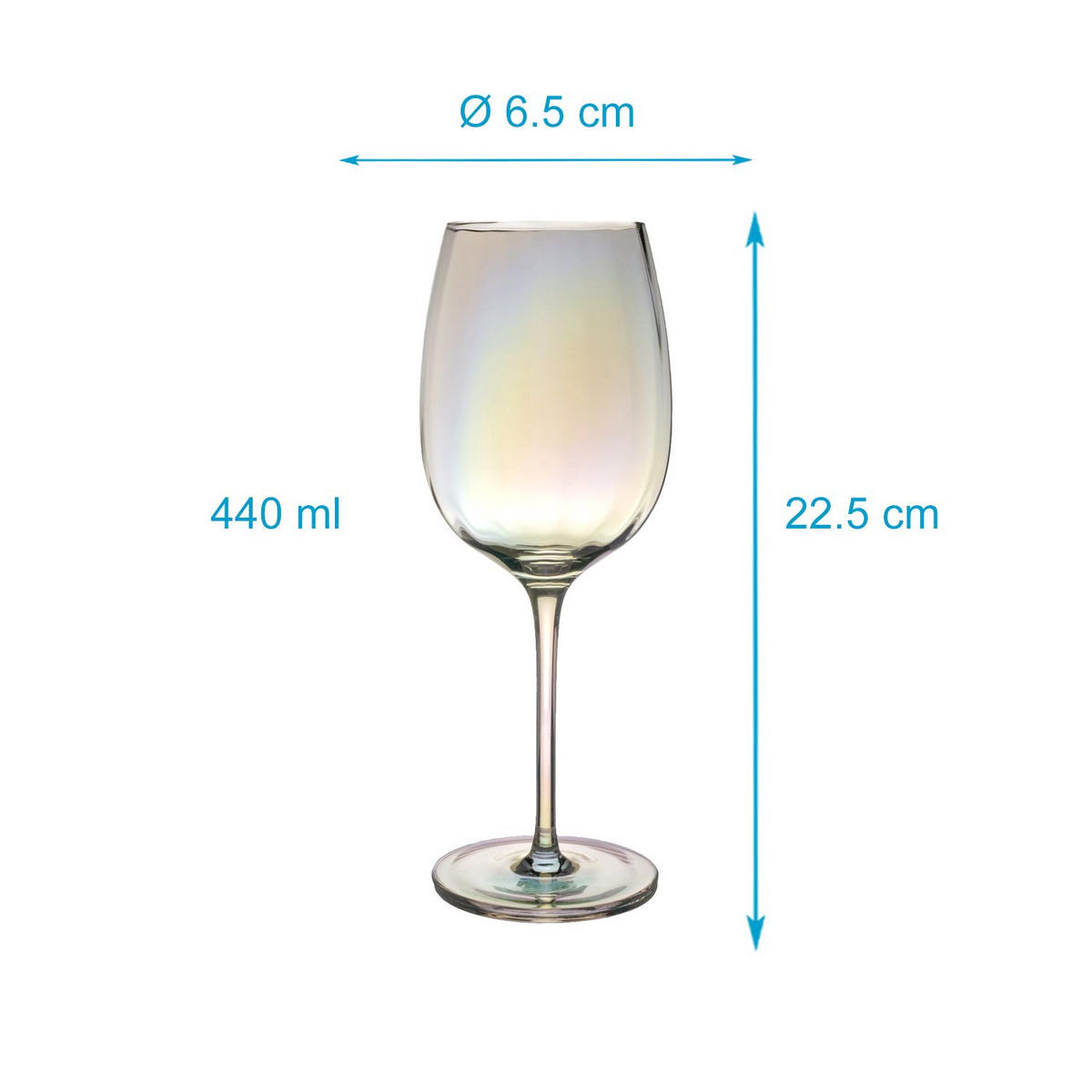 WEINGLAS SET 440 ml (4-tlg.) - Transparent, Glas (0.44L) - Intirilife