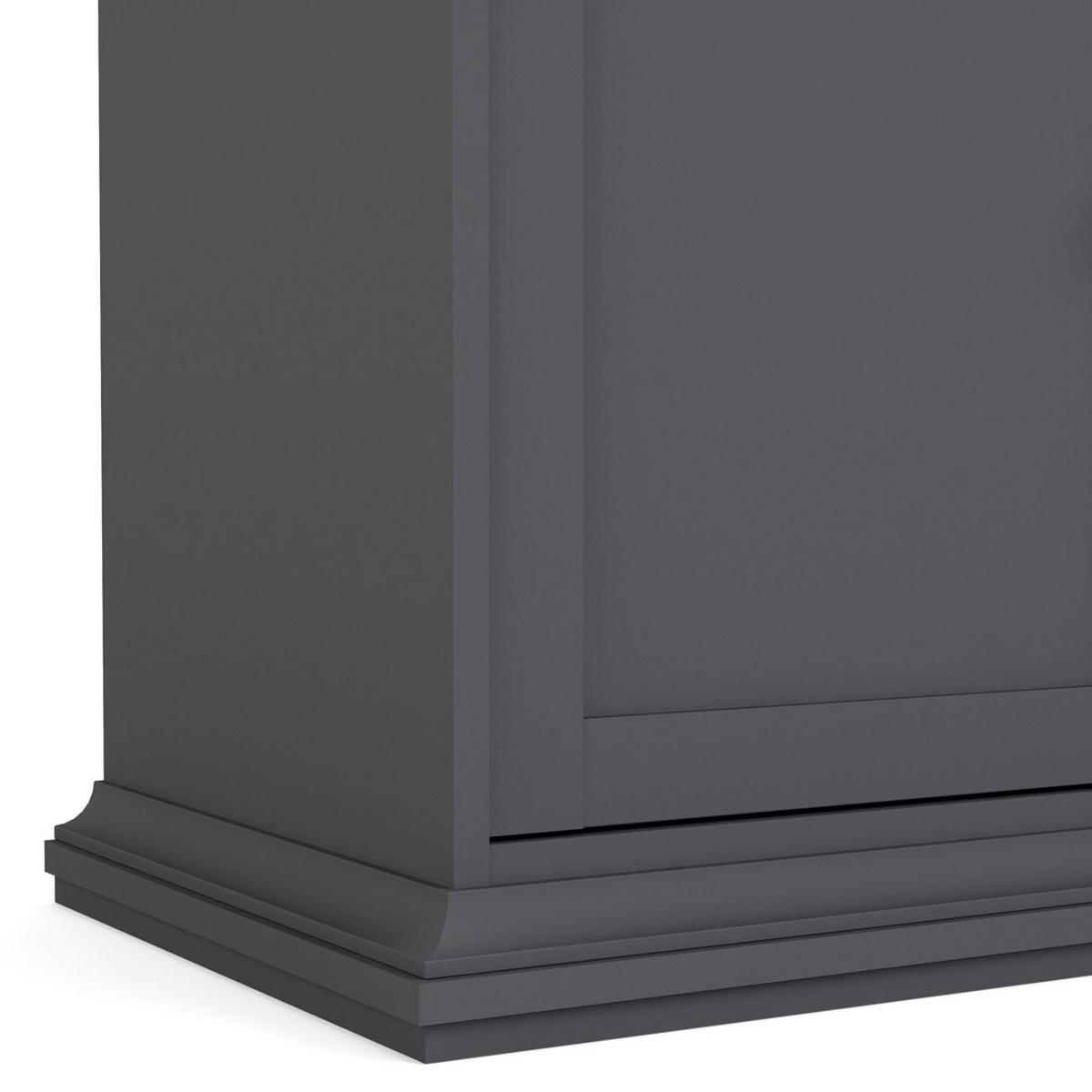 SIDEBOARD matt grau - Grau, Holzwerkstoff (144/92/47cm) - ebuy24