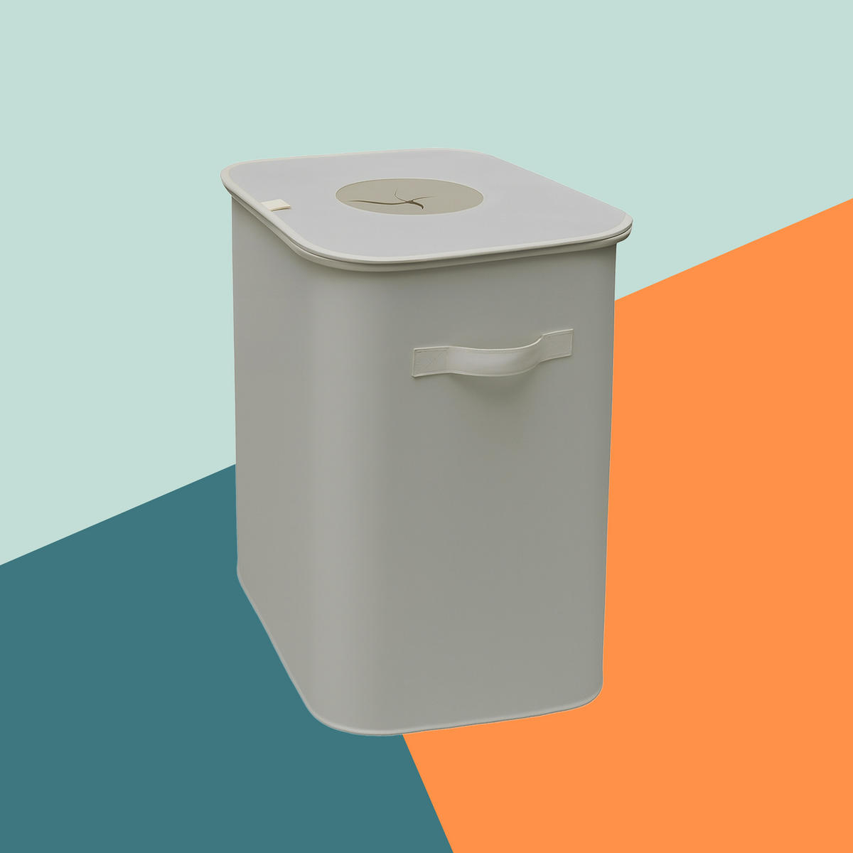 PFANDFLASCHEN-SAMMELBEHÄLTER - Beige, Kunststoff/Textil (43/70/33cm) - Relaxdays