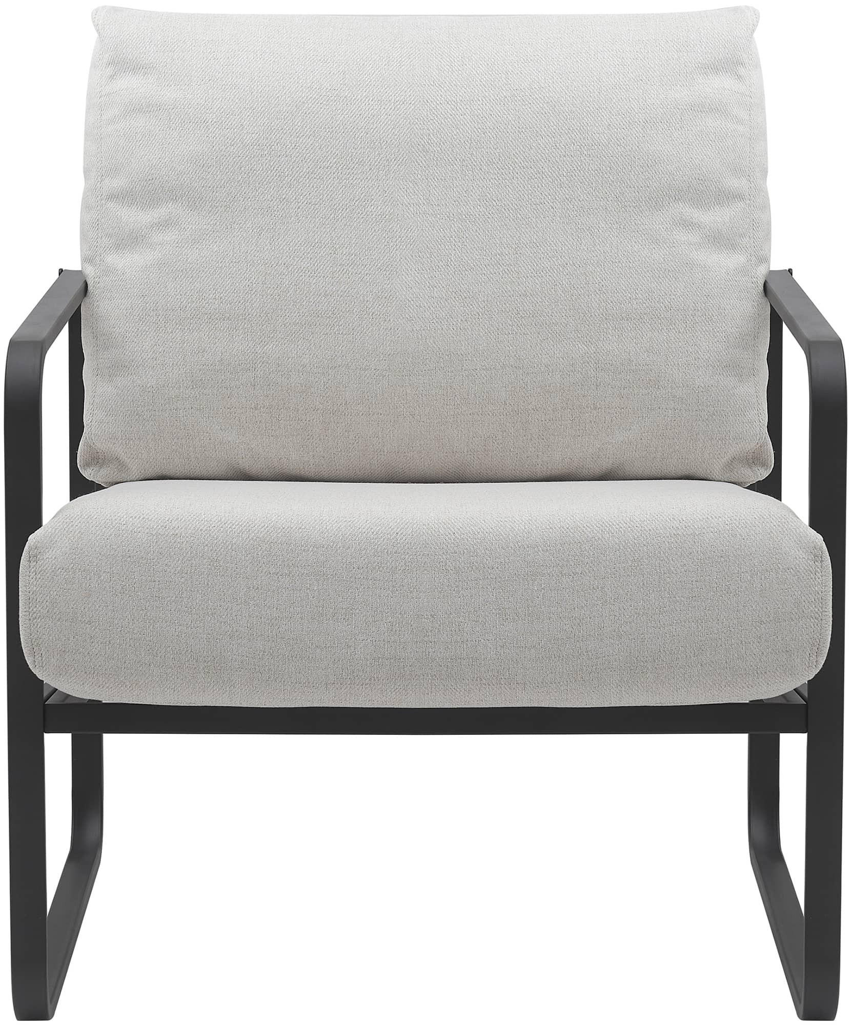 SESSEL Stoff creme - Creme/Schwarz, Textil/Metall (70/82/74cm) - CLP