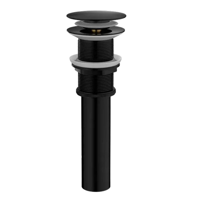 WASCHBECKEN-ABLAUFSTOPFEN – Schwarz – Edelstahl - Schwarz, Metall (22.5/7/7cm)