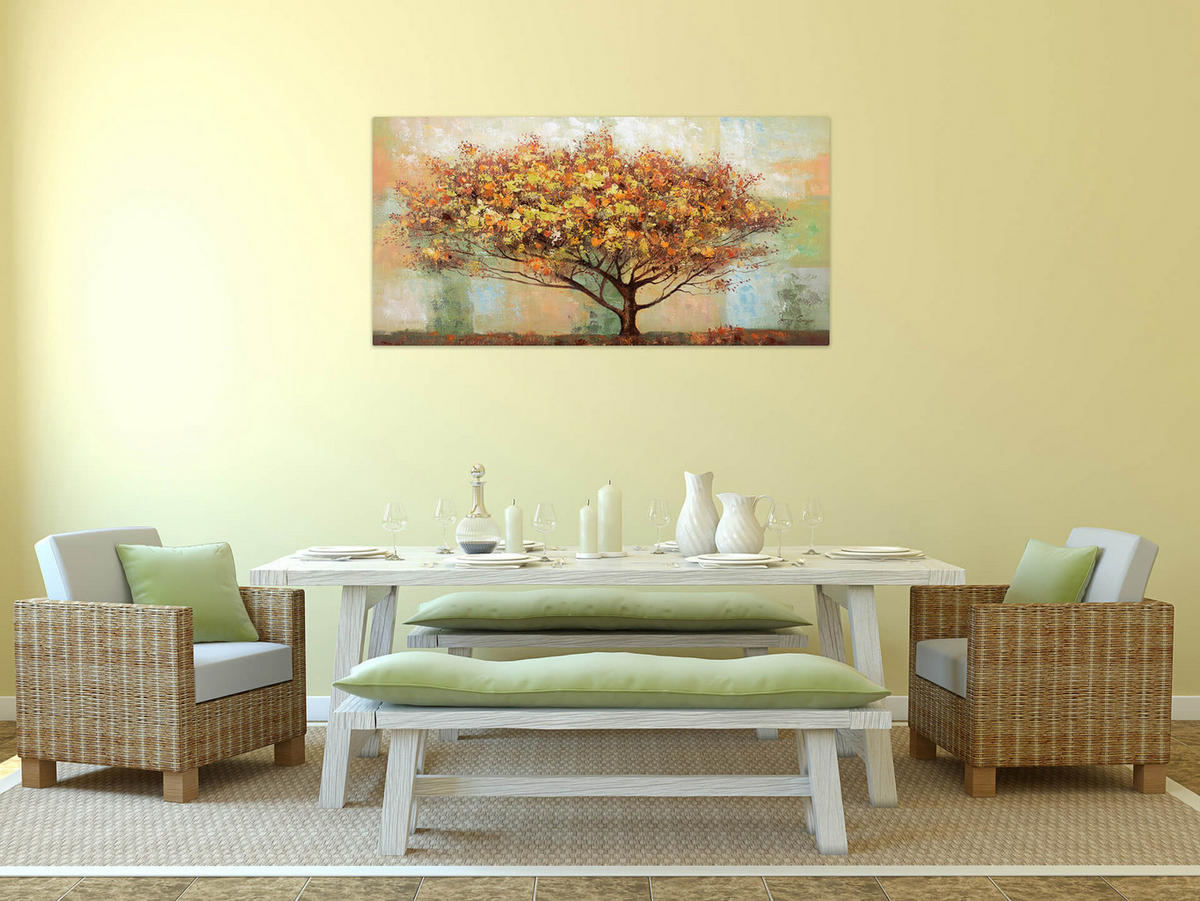 ÖLGEMÄLDE 120/60 cm - Braun, Holz/Textil (1.6/60cm) - KUNSTLOFT