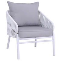 ZAHRADNÍ ŽIDLE Světle šedá - světle šedá, kov (64/67/70cm) - MCW