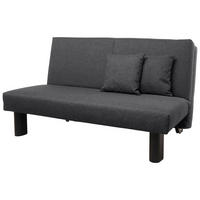 FALTSOFA Kalomira Bezug Flachgewebe Metall schwarz / graphit - Graphitfarben, Kunststoff (145/84/100cm) - 58aufmkessel