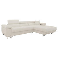ECKSOFA Torezio Mini, Seite: Rechts - Ecru, Holz/Textil (280/170cm) - MIRJAN24