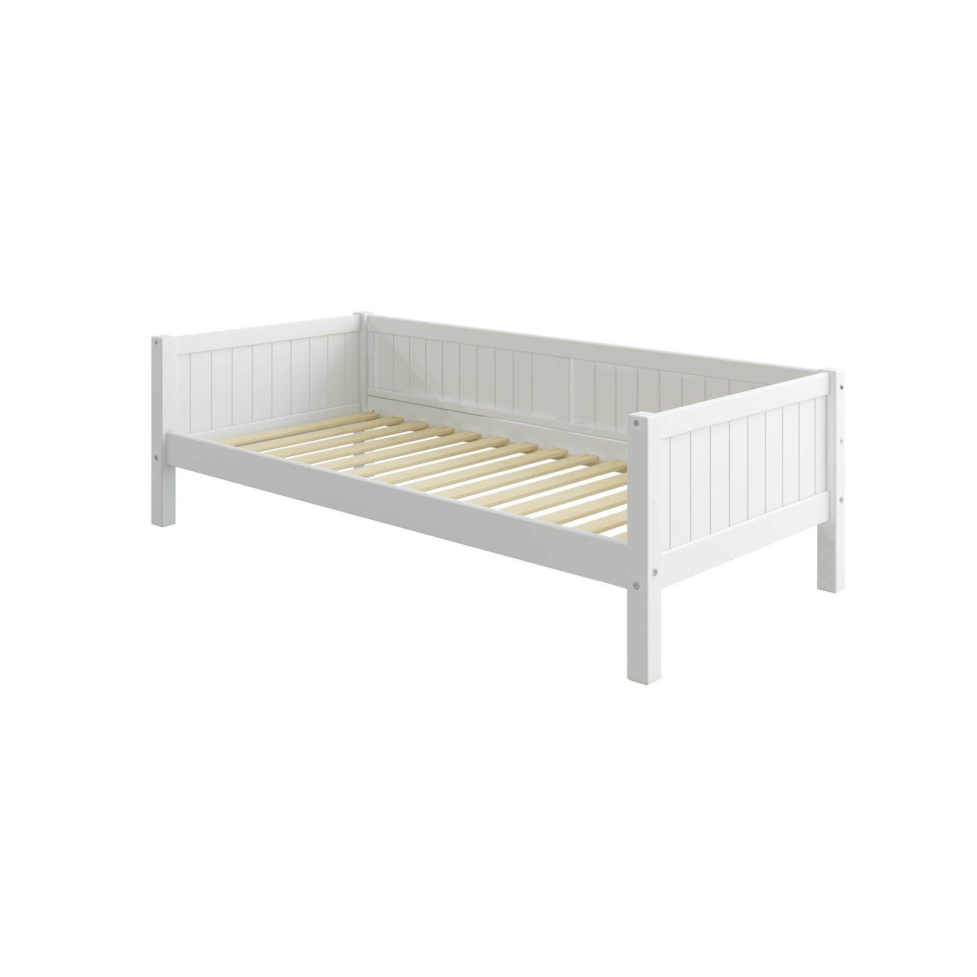 KINDERBETT NORDIC ROMANTIC Weiß 209x99x65 cm - Weiß, Holz - FURNLUX
