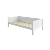 KINDERBETT NORDIC ROMANTIC Weiß 209x99x65 cm - Weiß, Holz - FURNLUX