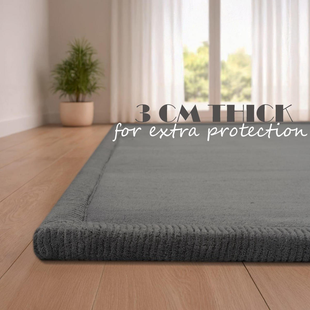 KINDERTEPPICH 200/200 cm Tatami 475 - Anthrazit, Kunststoff (200/200cm) - Paco Home