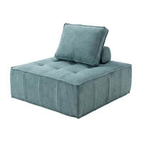 SESSEL Zen Salbei 1-Sitzer - Salbeigrün, Textil (100/75/100cm) - COCO Living