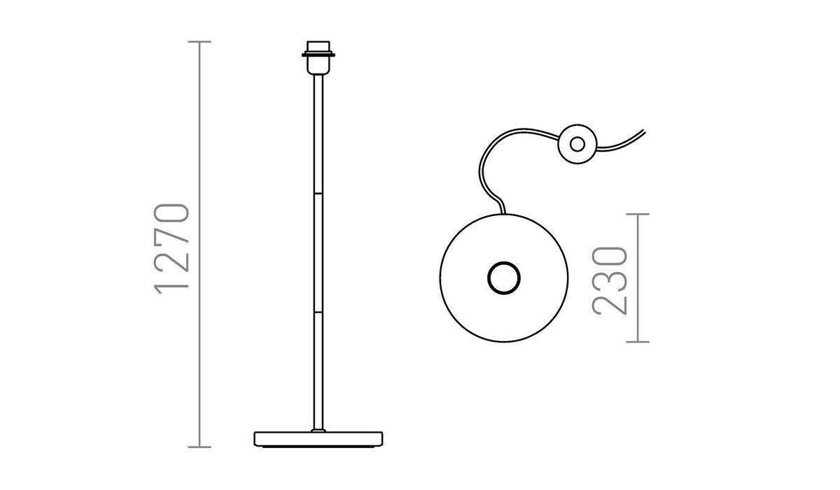 LEUCHTE NYC Chrom 15 W - Chromfarben, Metall (23/23/127cm) - Rendl