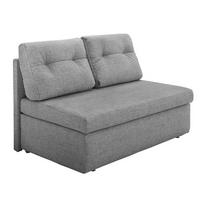 SCHLAFSOFA mit Bettkasten B136/T85/H86 cm, Liegefläche 130x193 cm, Mikrofaser Hellgrau / 15120 - Hellgrau/Schwarz, Textil (136/86/85cm) - luma-home