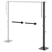 TROCKEN-KLEIDER-STÄNDER Tower schwarz 175/160/25 cm - Schwarz, Metall (175/160/25cm) - Yamazaki