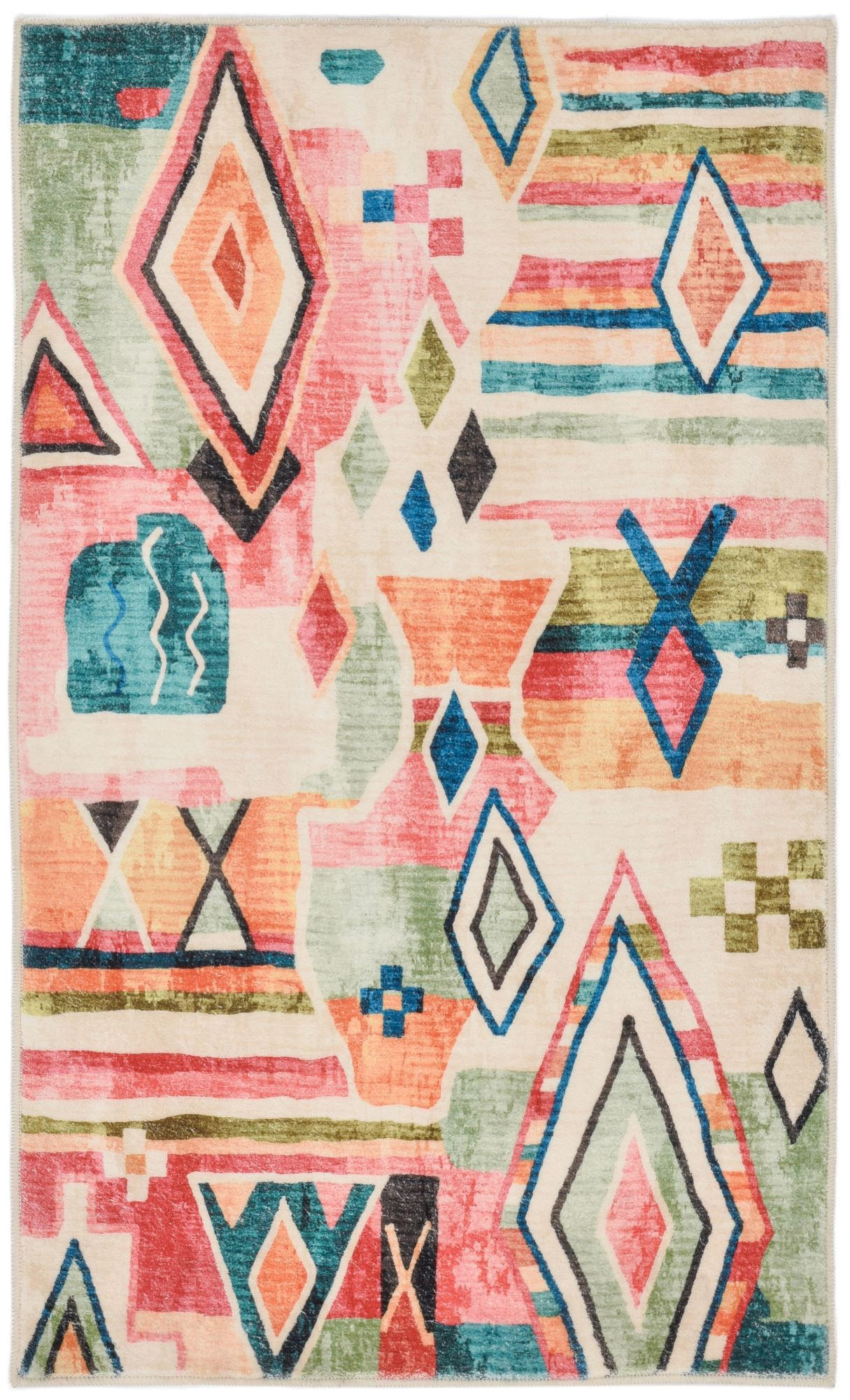 BADTEPPICH Ariella Bunt 70x120 cm - Multicolor, Textil (70/120cm) - Gino Falcone