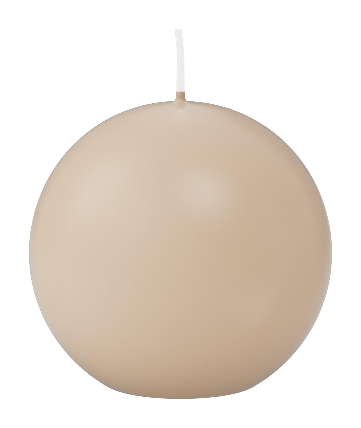 KUGELKERZEN Creme Ø 80 mm, 6 Stück - Creme, Paraffin (8/8/8cm) - Wiedemann Kerzen