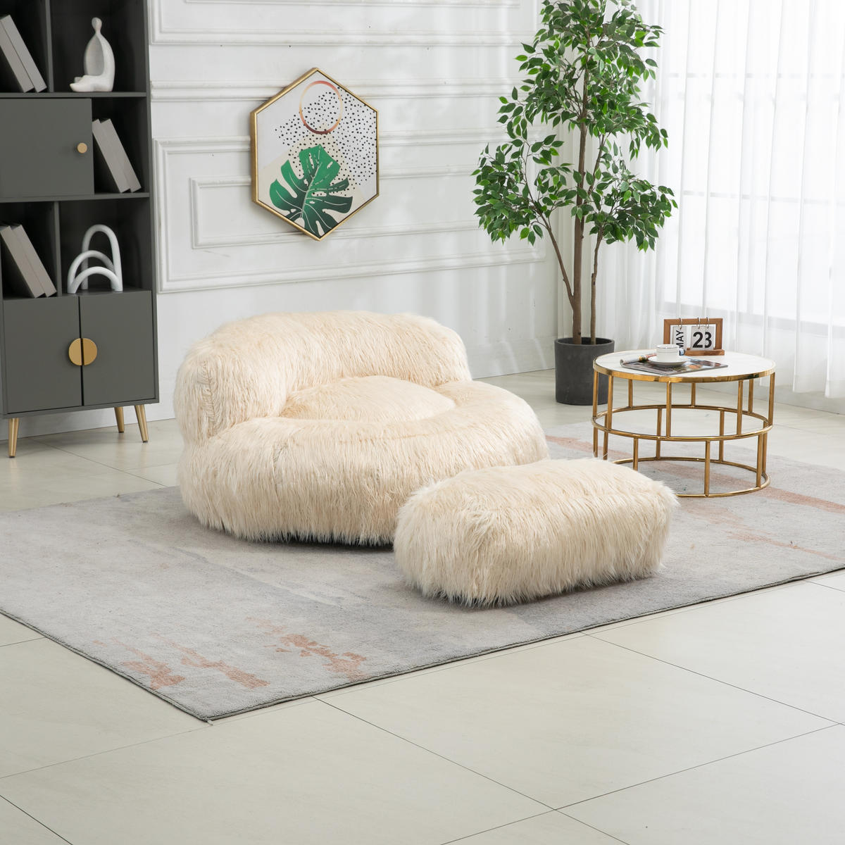 PAT TAPIȚAT din catifea bej, 160 x 200 cm, cu iluminare LED și port USB - bej, material textil (108/58/73cm) - Urban Meuble