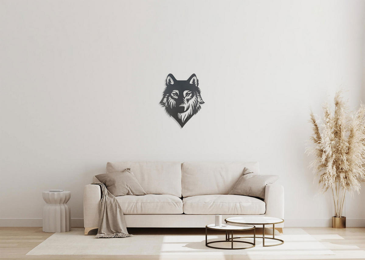 WANDDEKO Schwarz 68/82 cm - Schwarz, Metall (2.86/82/2cm) - KUNSTLOFT
