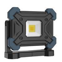 AKKU-LED-ARBEITSSTRAHLER - 20W, 2000 Lumen, dimmbar, IP65, USB-C, robust, für Werkstatt und Haushalt, 2er-Set - Schwarz, Metall (4.8/16/15cm) - Northpoint