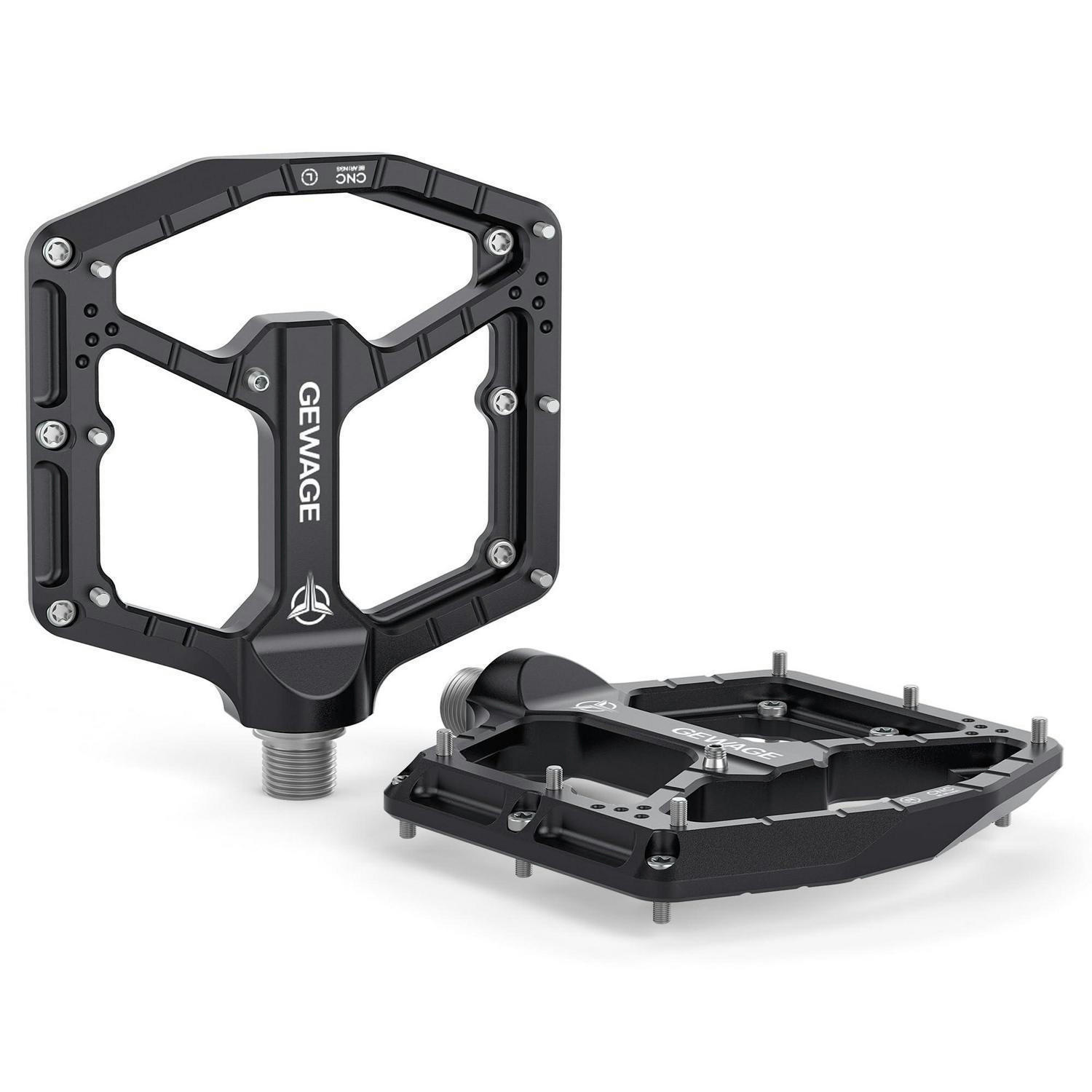 FAHRRADPEDALE CNC Aluminium Schwarz - Schwarz, Metall (10.4/1.5/11cm)