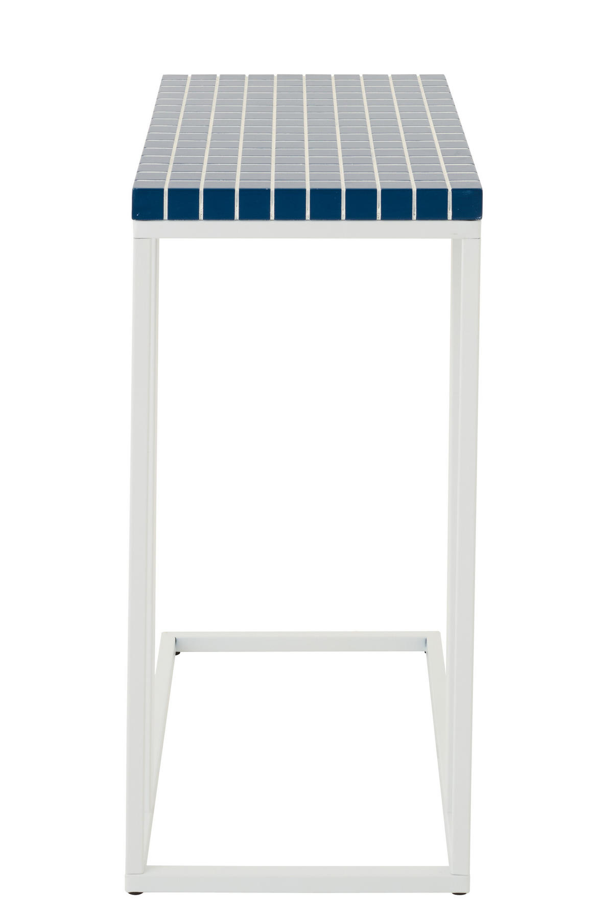 BEISTELLTISCH RECHTECKIG Blau - Blau, Metall (47.5/29.5/60.5cm) - J-Line