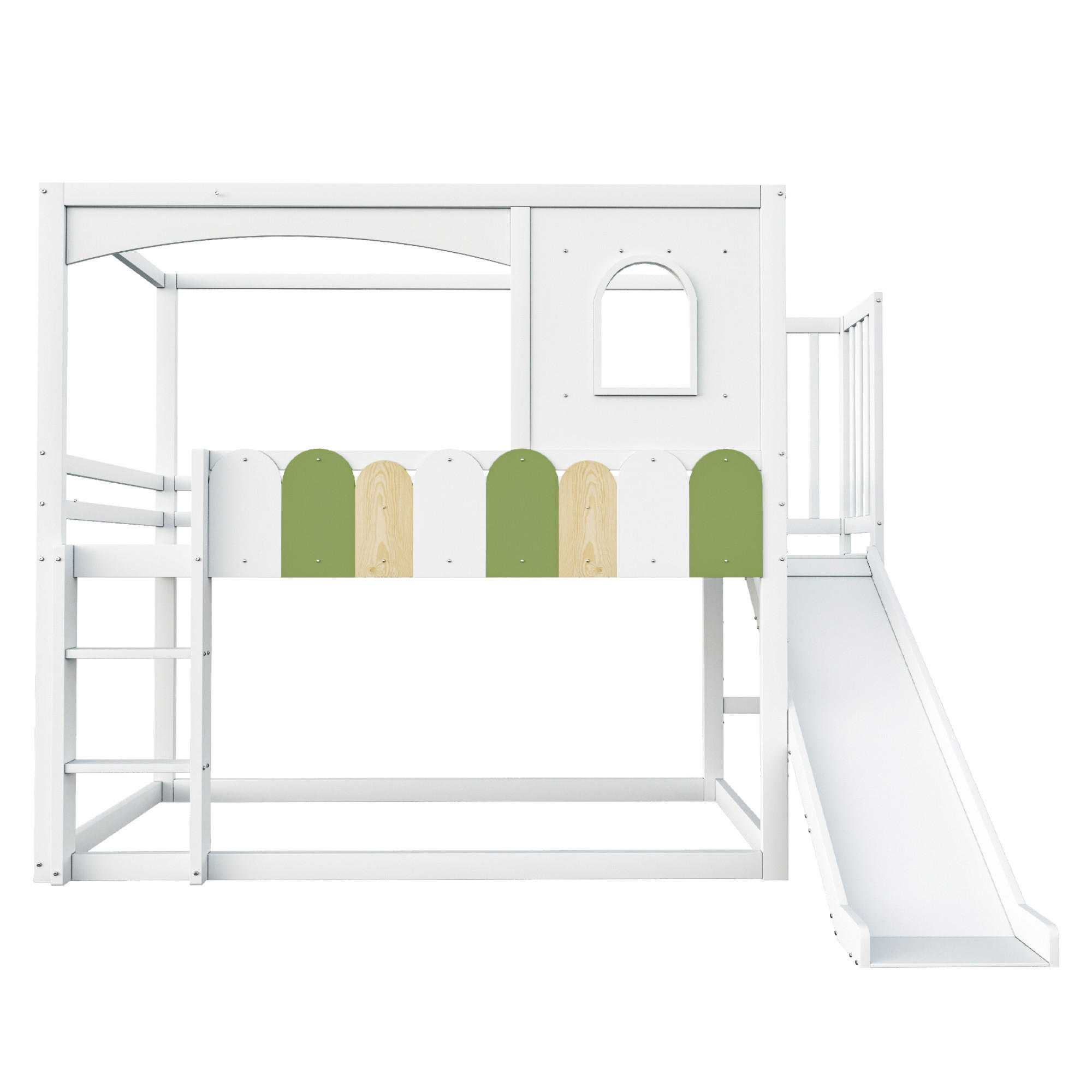 HAUSBETT 90/200 cm Weiß - Weiß, Holz - Raumix